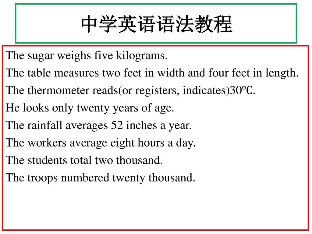 中学英语语法教程