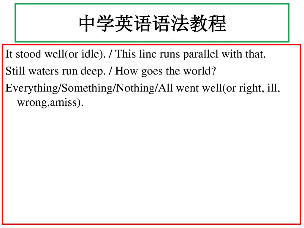 中学英语语法教程