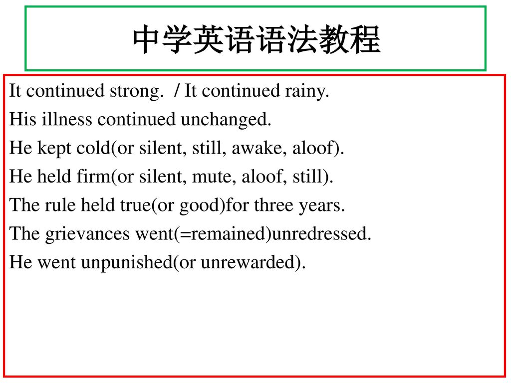 中学英语语法教程