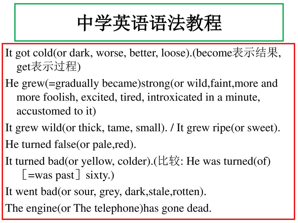 中学英语语法教程