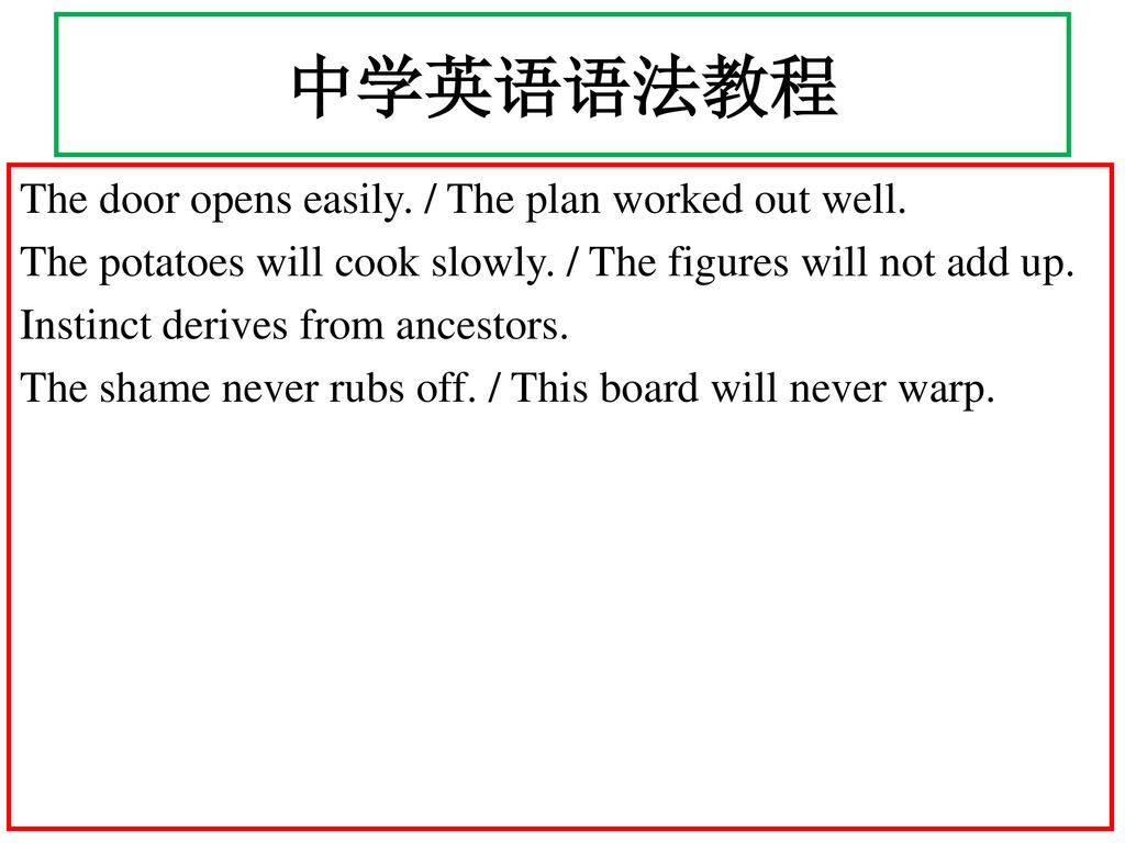 中学英语语法教程