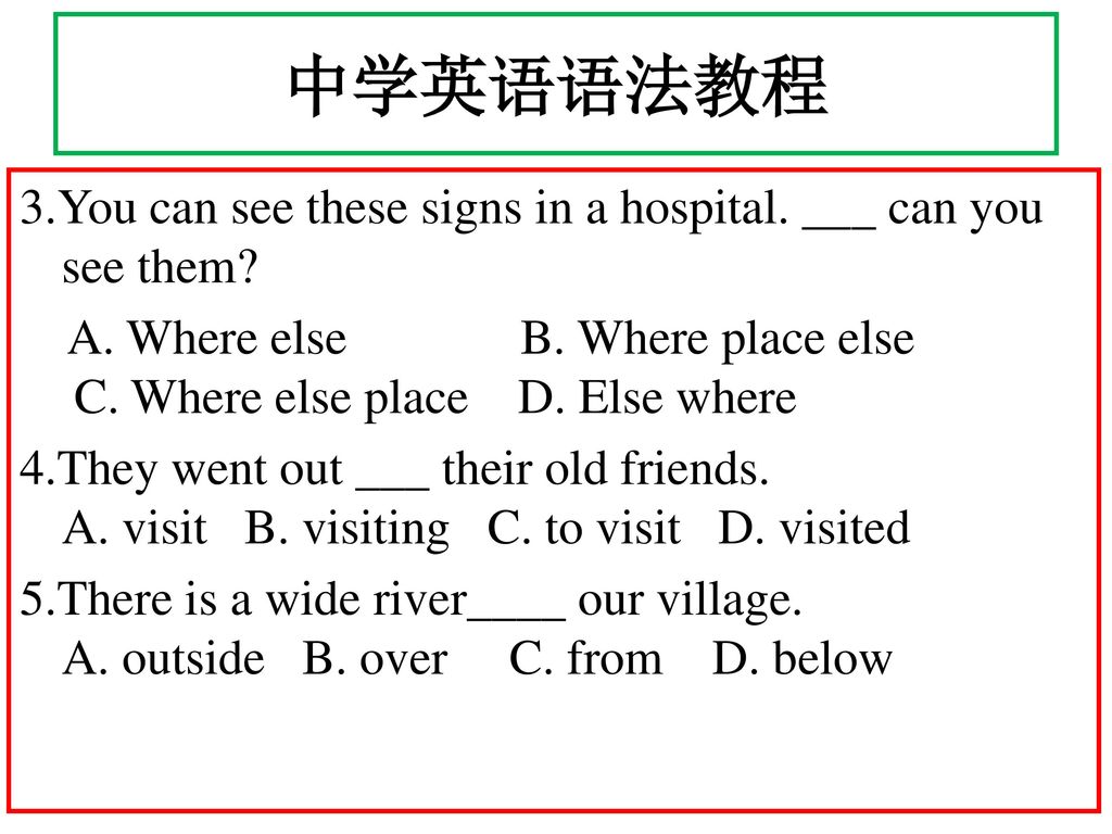 中学英语语法教程