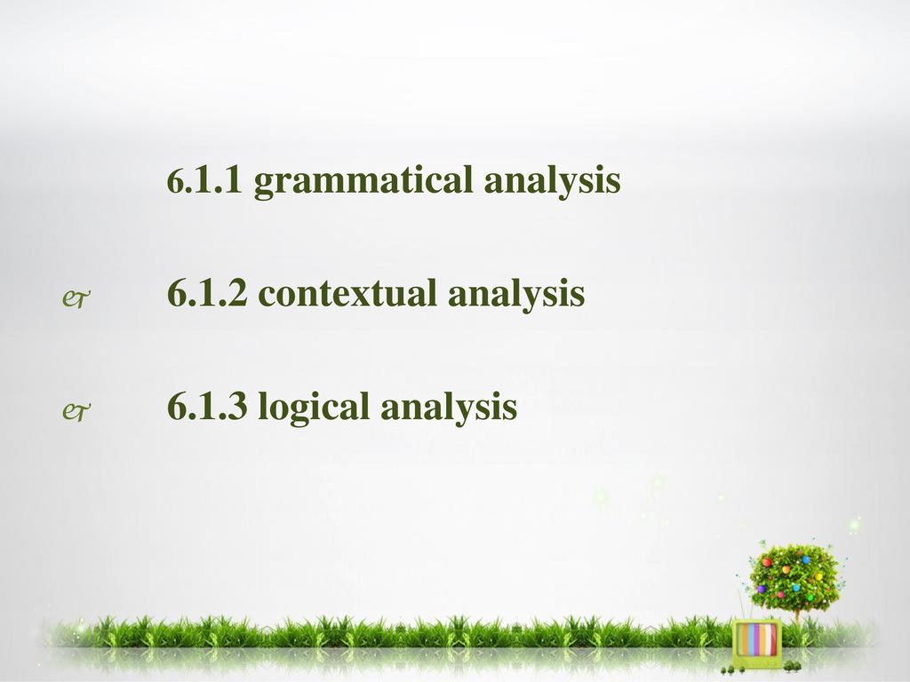 6.1.2 contextual analysis logical analysis