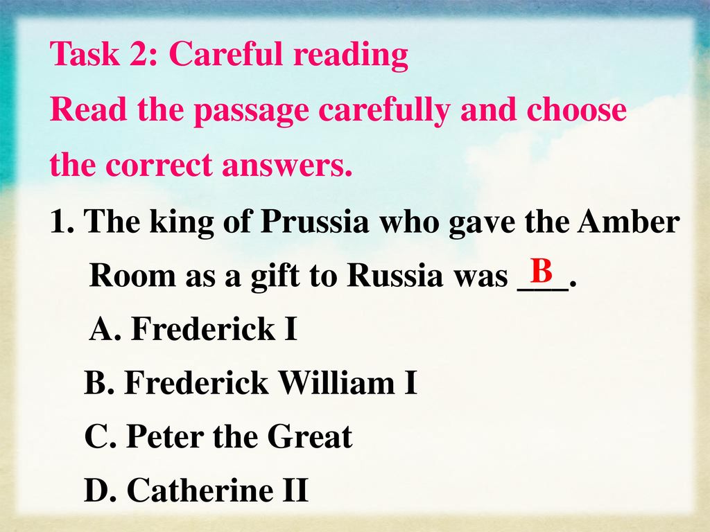 Read the passage carefully and choose the correct answers.