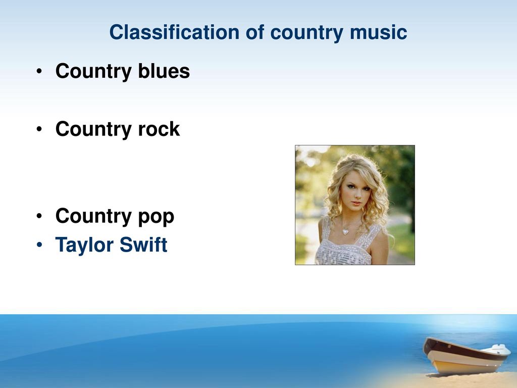 Classification of country music