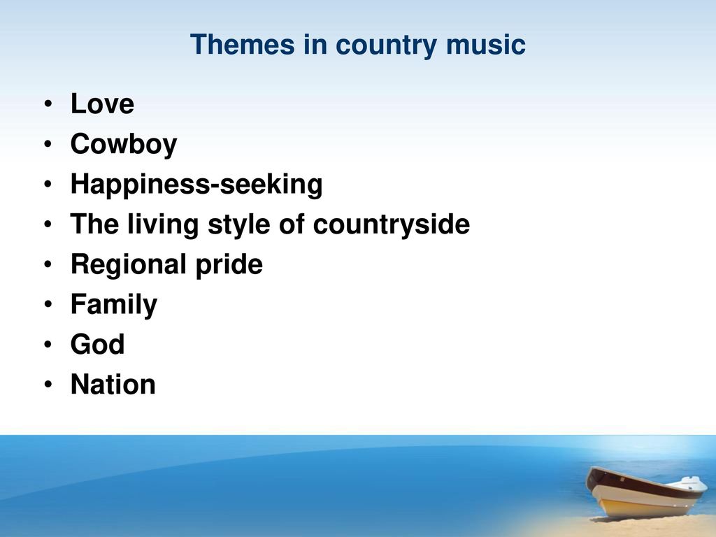 Themes in country music