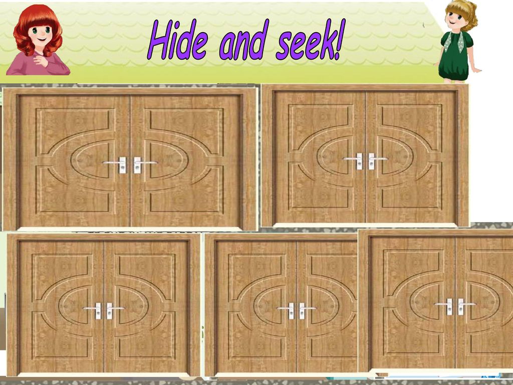 Hide and seek! bag egg drive a car bag classroom three bedroom study