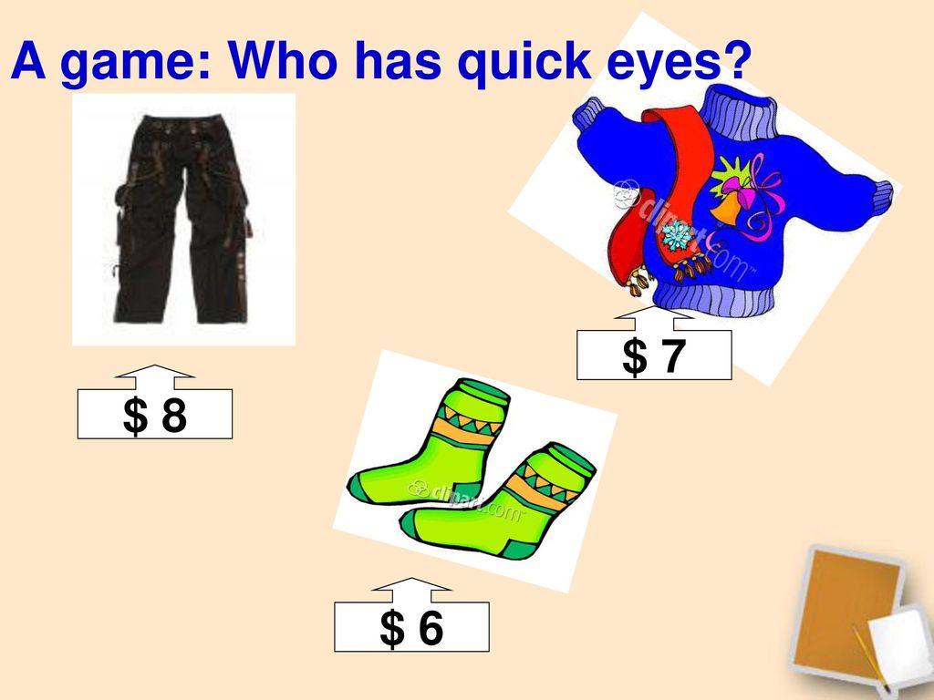 A game: Who has quick eyes