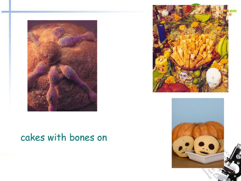 cakes with bones on