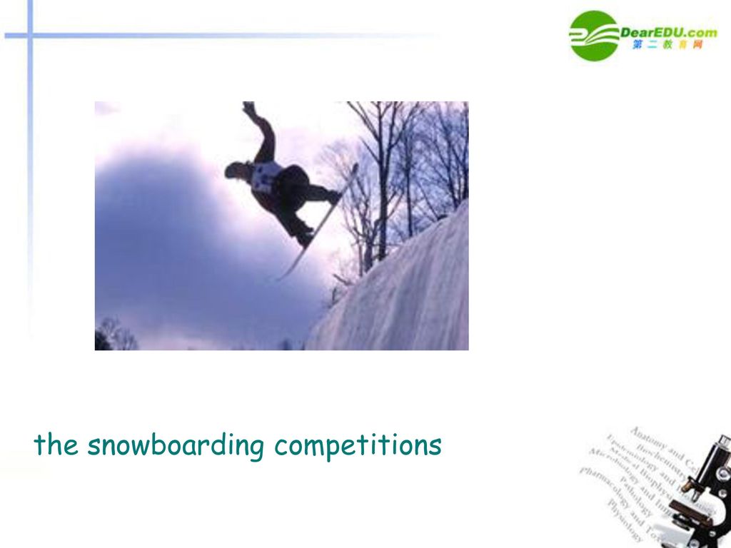 the snowboarding competitions