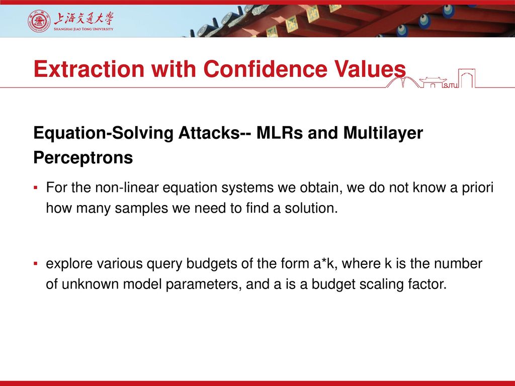 Extraction with Confidence Values