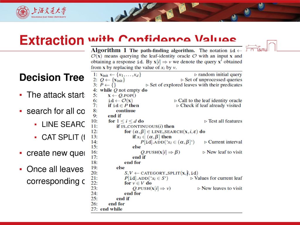 Extraction with Confidence Values