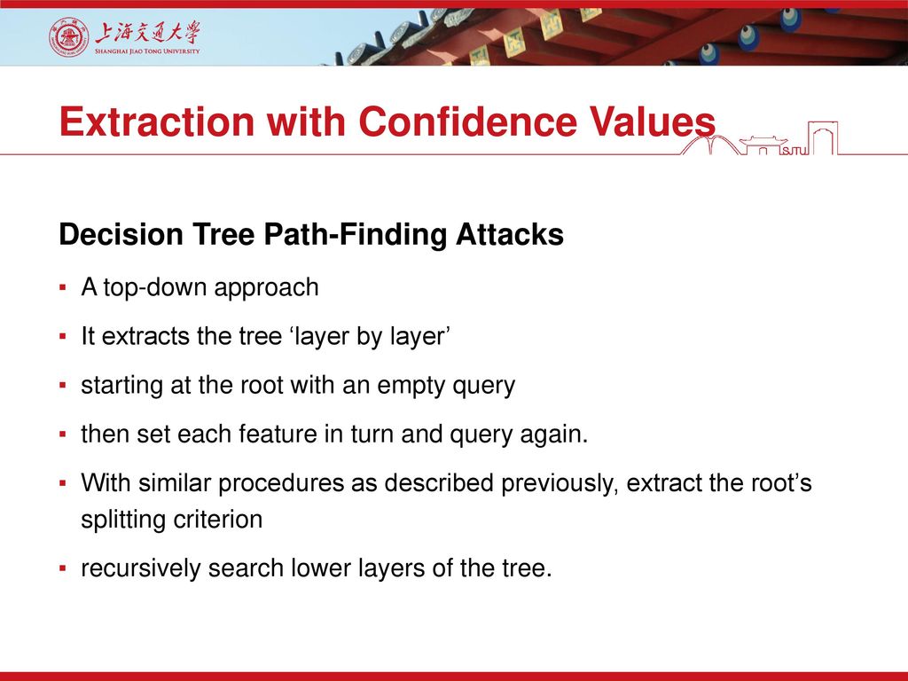 Extraction with Confidence Values