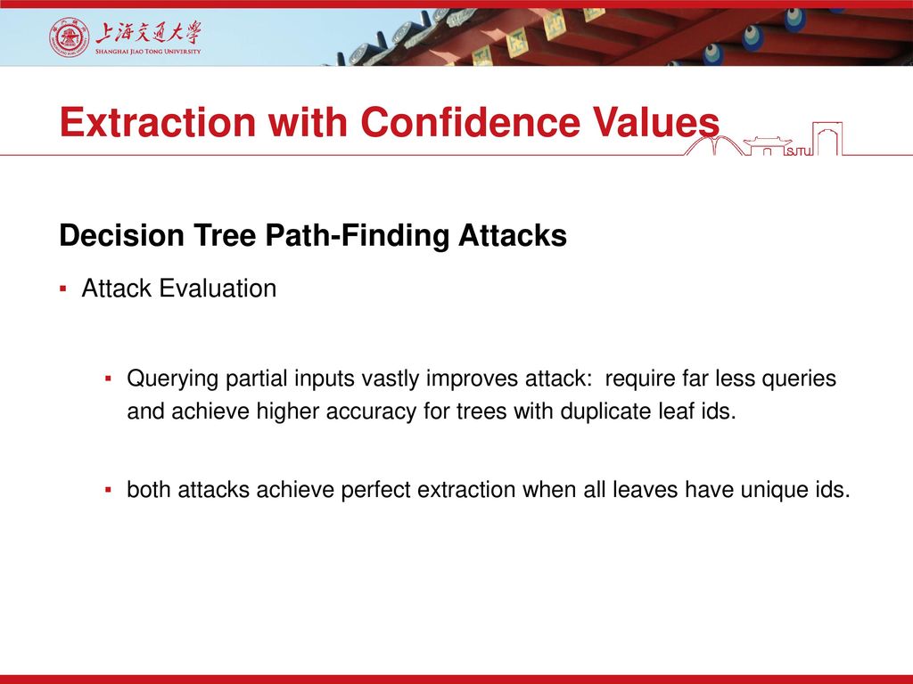 Extraction with Confidence Values