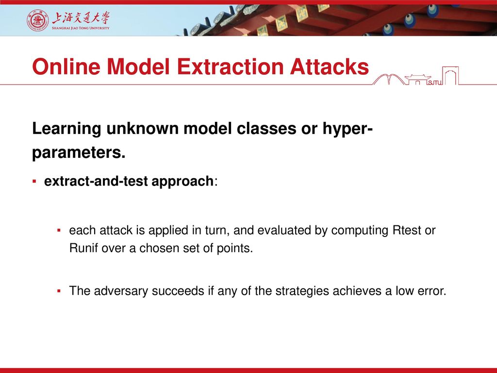 Online Model Extraction Attacks