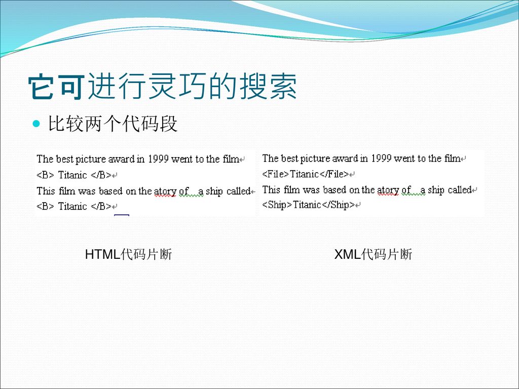 它可进行灵巧的搜索 比较两个代码段 HTML代码片断 XML代码片断