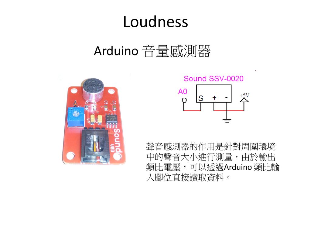 Loudness Arduino 音量感測器