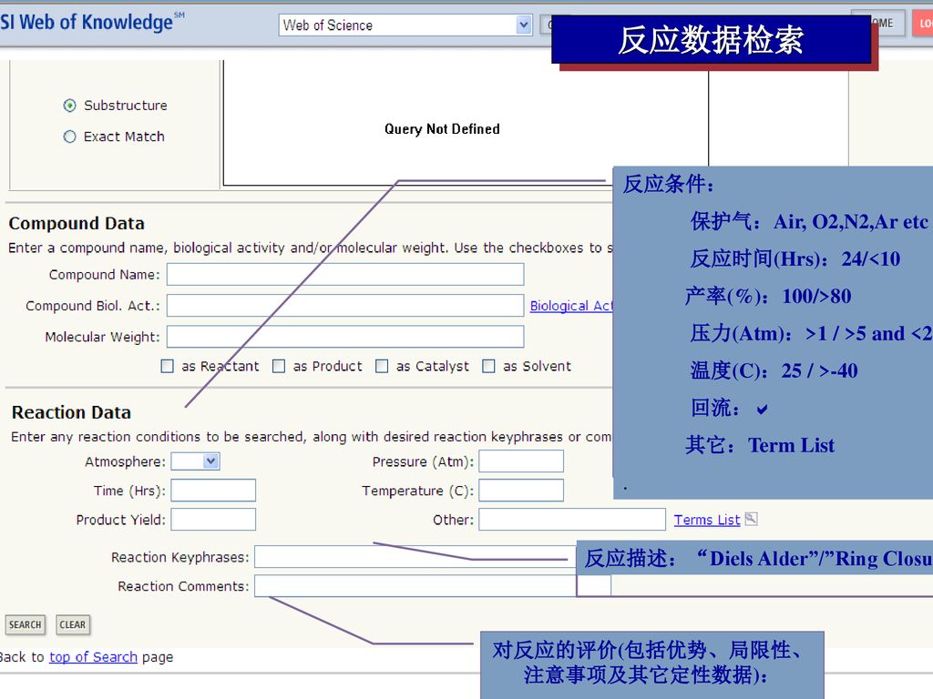 反应描述： Diels Alder / Ring Closure 对反应的评价(包括优势、局限性、注意事项及其它定性数据)：