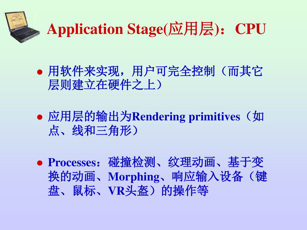 Application Stage(应用层)：CPU