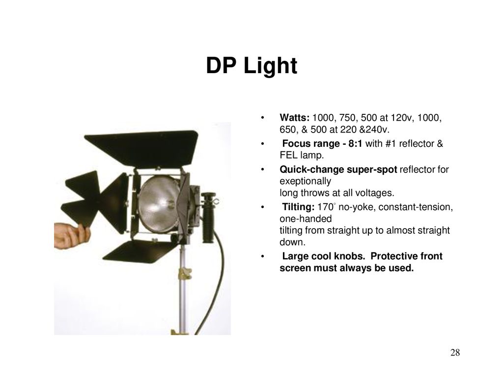 DP Light Watts: 1000, 750, 500 at 120v, 1000, 650, & 500 at 220 &240v.