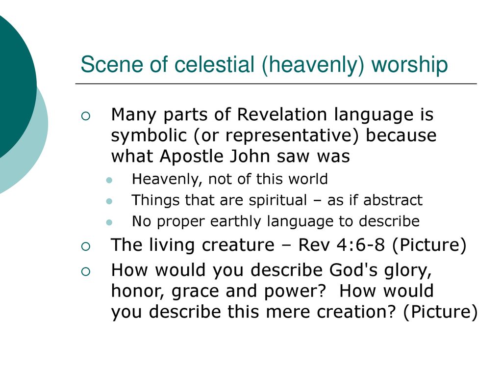 Scene of celestial (heavenly) worship