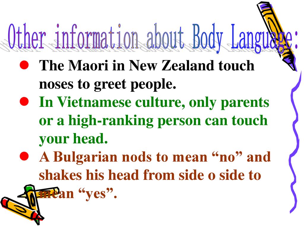 Other information about Body Language: