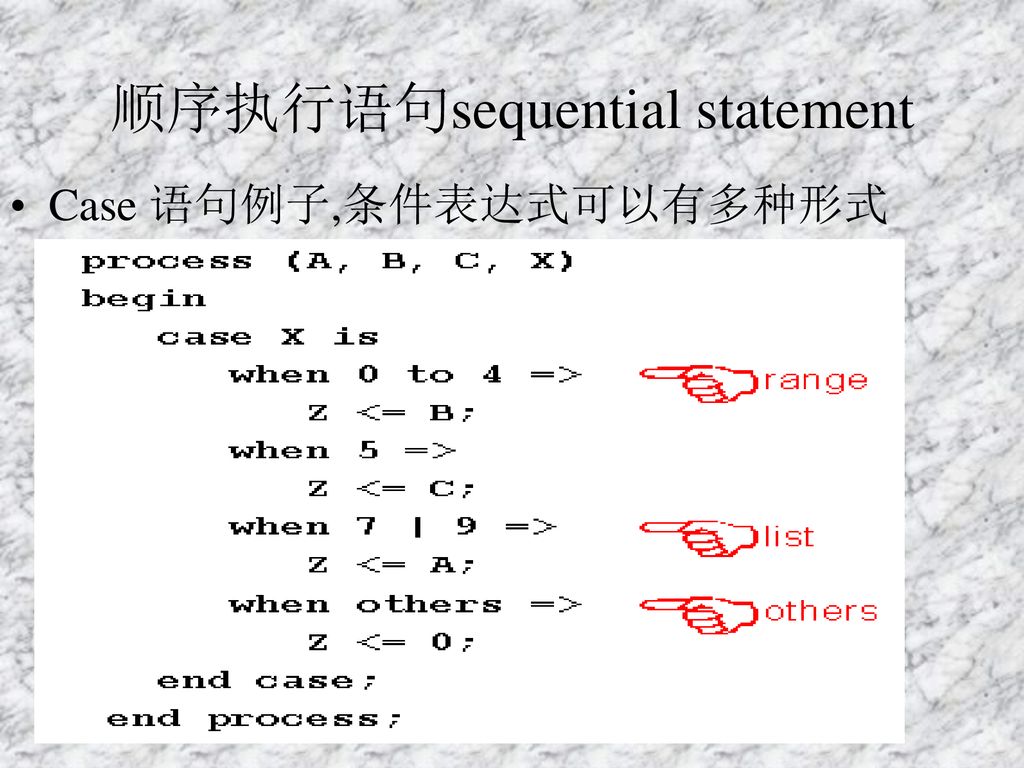 顺序执行语句sequential statement