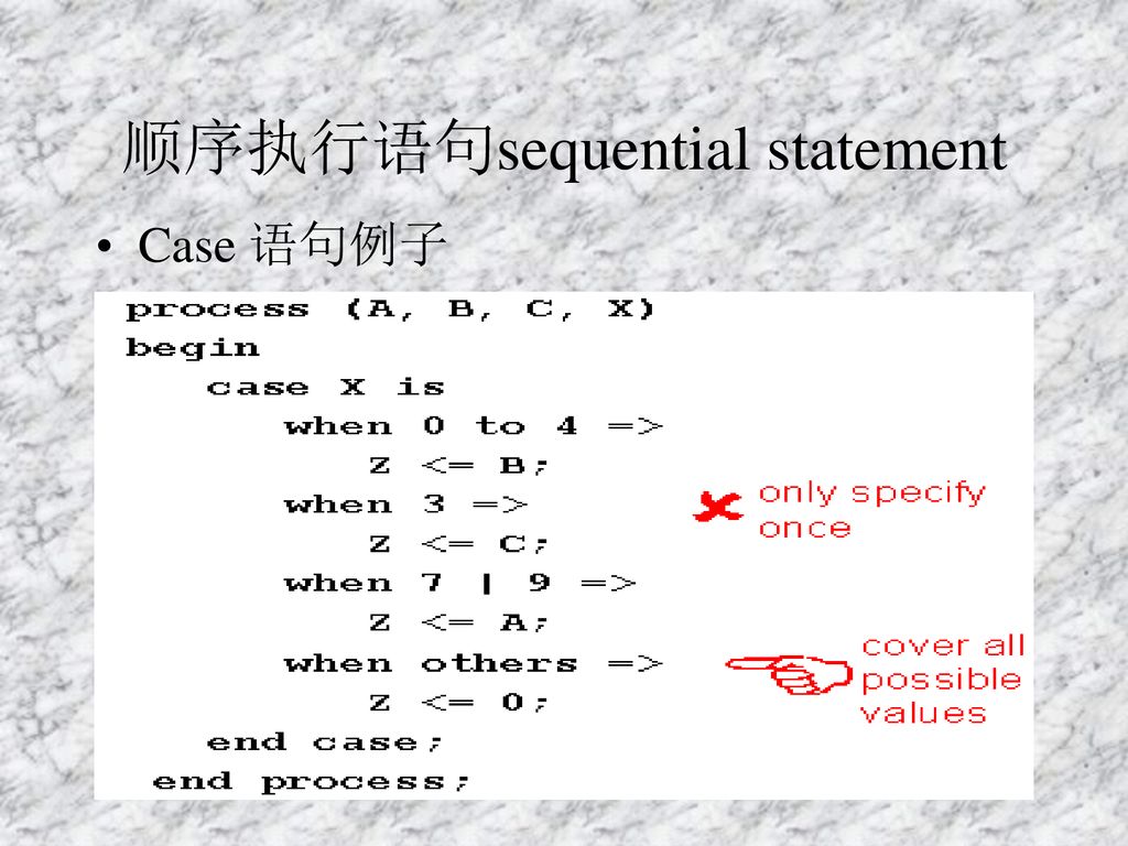 顺序执行语句sequential statement