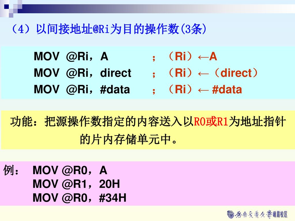 ；（Ri）←A. ；（Ri）←（direct） ；（Ri）← #data.