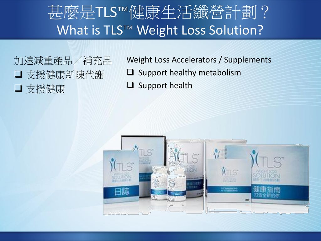 甚麼是TLS™健康生活纖營計劃？ What is TLS™ Weight Loss Solution