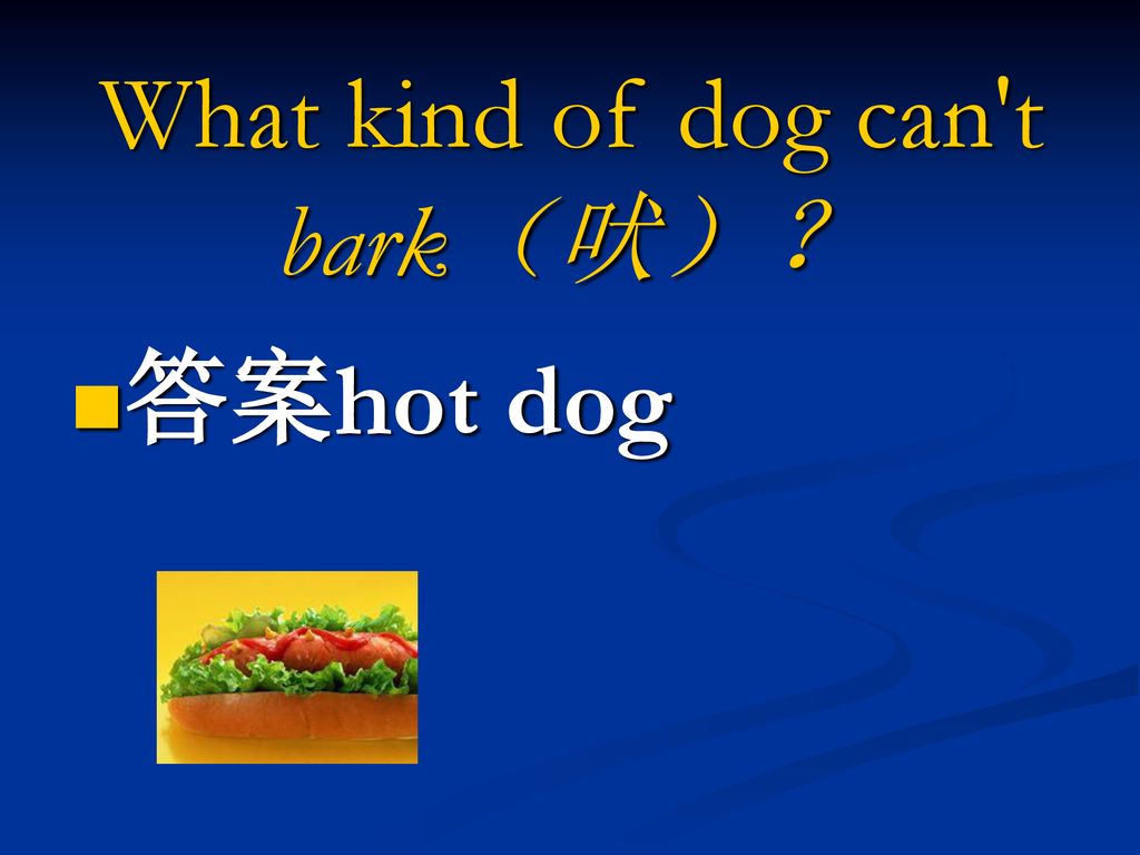 What kind of dog can t bark（吠）？