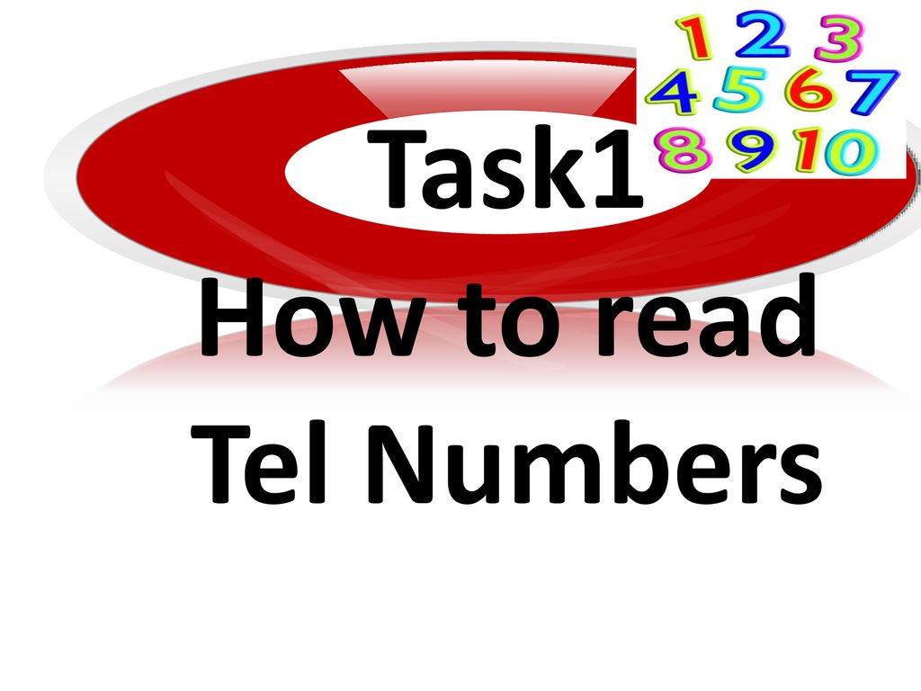 Task1 How to read Tel Numbers