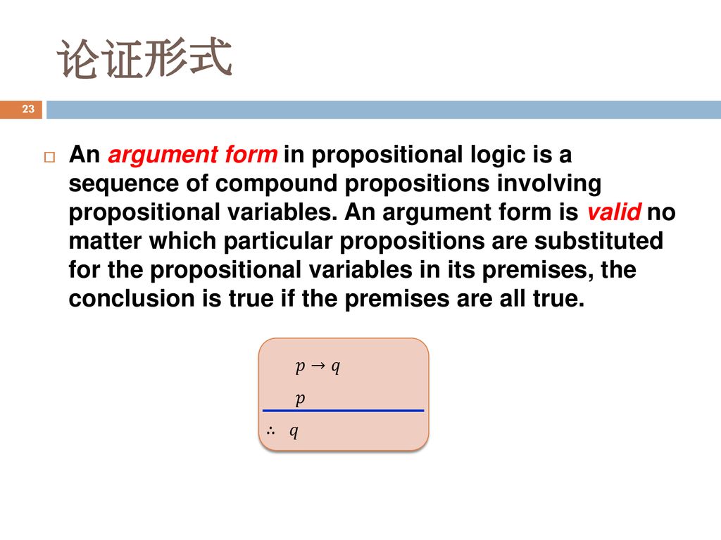 论证形式