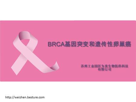BRCA 基因突变和遗传性卵巢癌 苏州工业园区为真生物医药科技 有限公司