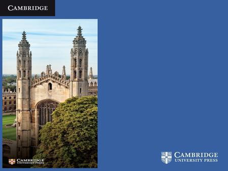 我们不是一家商业公司 作为剑桥大学不可或缺的组成部分，剑桥大学出版社秉承大学 的宗旨，一直致力于推广知识、学习和研究。