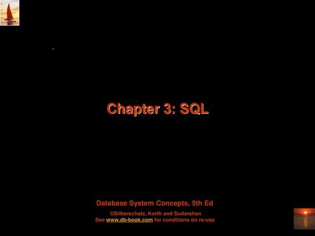Chapter 3: SQL.