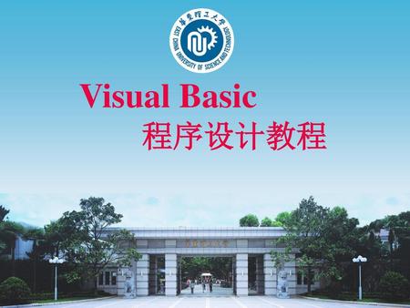 Visual Basic 程序设计教程.