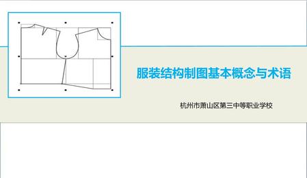 服装结构制图基本概念与术语 杭州市萧山区第三中等职业学校.