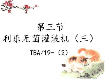 第三节 利乐无菌灌装机（三） TBA/19-（2）.