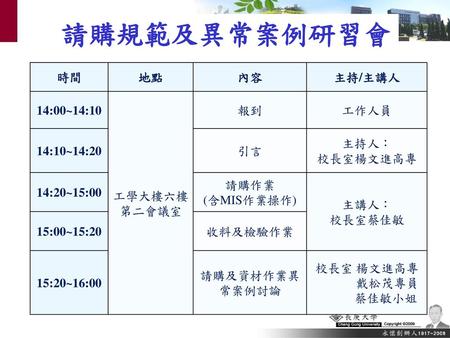 103年度請購作業研習會 校長室管理二組 蔡佳敏 分機 413-5030 中華民國 103 年 3 月 25 日.