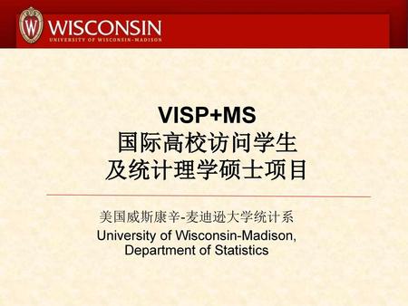 VISP+MS 国际高校访问学生 及统计理学硕士项目