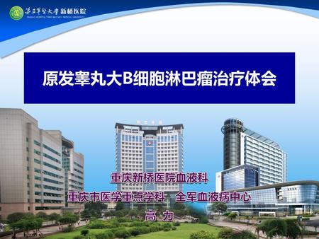 重庆新桥医院血液科 重庆市医学重点学科 全军血液病中心 高 力