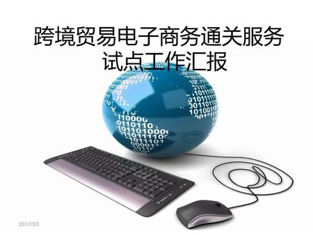 2017/3/3 跨境贸易电子商务通关服务试点工作汇报 2017/3/3.