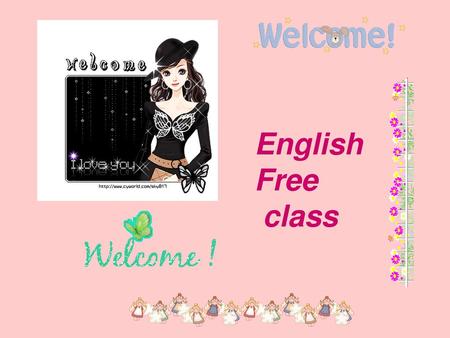 English Free class.