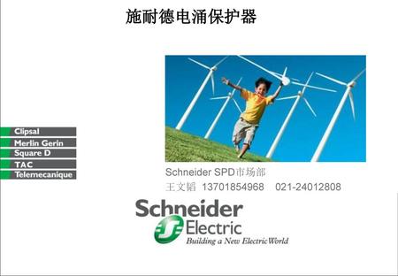 施耐德电涌保护器 Schneider SPD市场部 王文韬 13701854968 021-24012808.