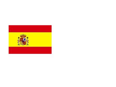 西班牙（Spain），腓尼基语，意为“野兔”。因古迦太基人在伊比利亚半岛海岸一带发现很多野兔而得名。又称橄榄王国、斗牛王国。西班牙的国旗自上而下由红、黄、红三个平行长方形组成，其中黄色占一半宽。旗的左侧绘有国徽。红、黄两色是西班牙人民喜爱的传统颜色，并分别代表组成西班牙的四个古老王国。它的国徽为盾徽。盾面上有六组图案：城堡和戴王冠的狮子是古老西班牙的标志，分别象征卡斯蒂利亚和莱昂；黄、红条纹和金色链网分别象征阿拉贡和纳瓦拉；下部有一个红色石榴，象征格拉纳达；中心蓝地椭圆形中有三朵百合花。盾徼上端是一顶大王