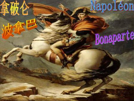 拿破仑 Napoléon 波拿巴 Bonaparte.