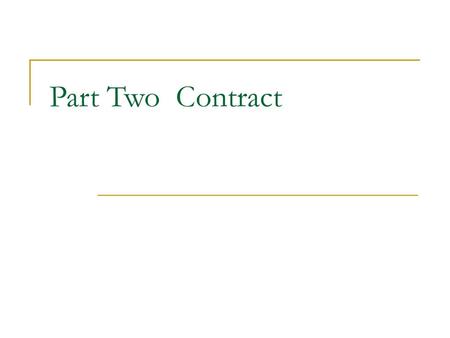 Part Two Contract.