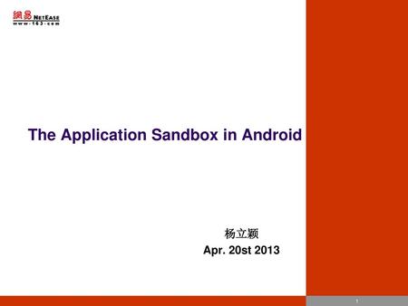 The Application Sandbox in Android