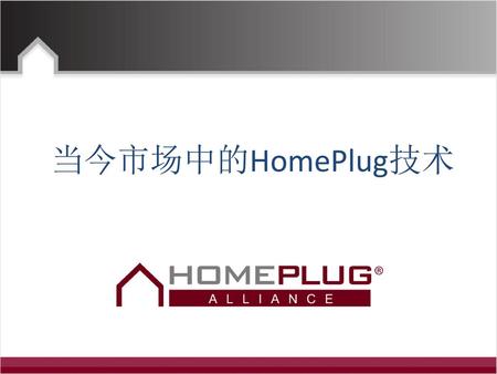 当今市场中的HomePlug技术.